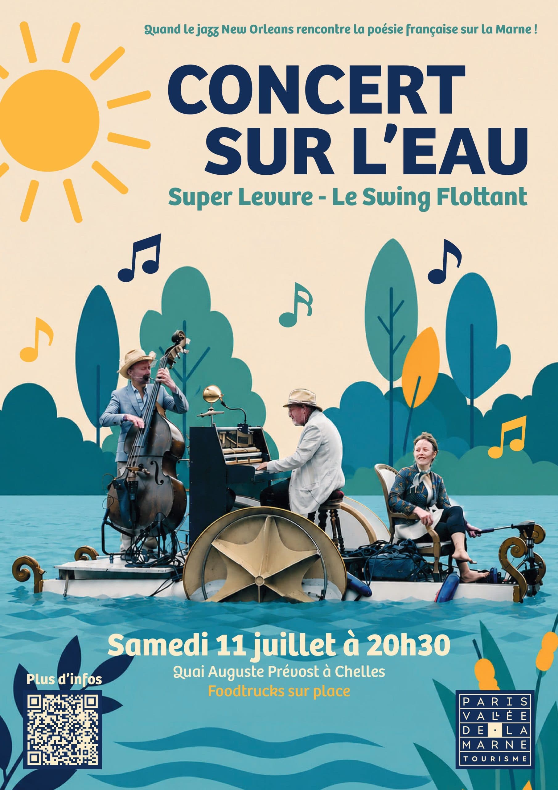 Concert sur l'eau à Chelles